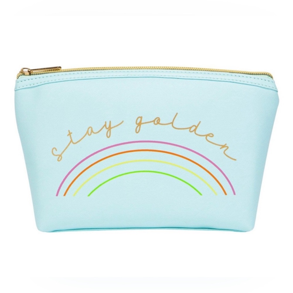 Ruby+ Cash Dome Pouch NEW Stay Golden Pastel Rainbow makeup Bag